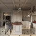 Кухня + вітальня в 3d max corona render зображення