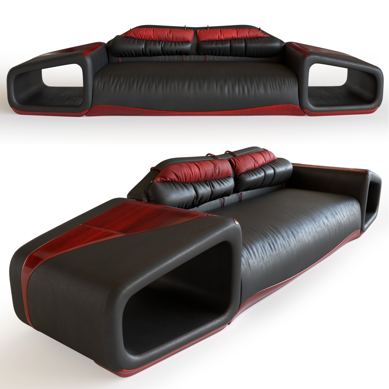 Graf sofa (my design) in 3d max Corona render 1.7 image