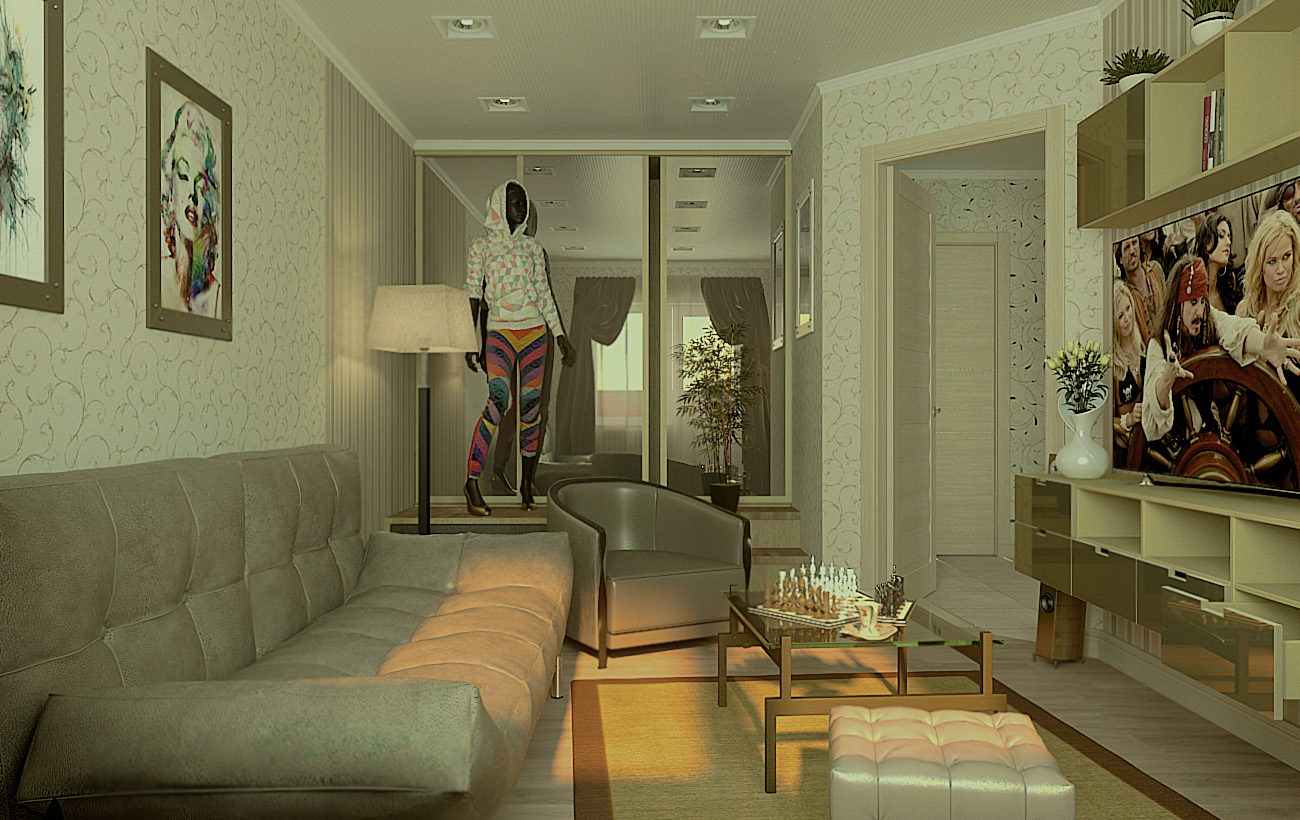 living room in 3d max vray 2.5 image