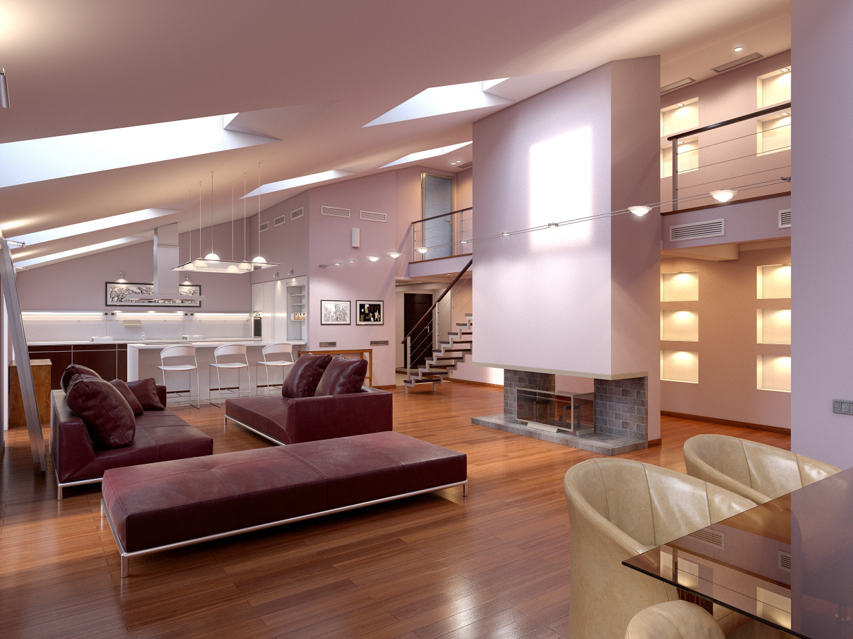 Квартира в Спб в 3d max corona render изображение