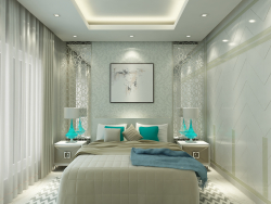 Modern yatak odası iç tasarımı
