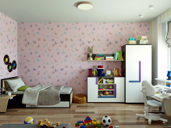 3D- Visualización de la habitación de los niños.