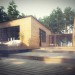 Wooden House in 3d max vray image