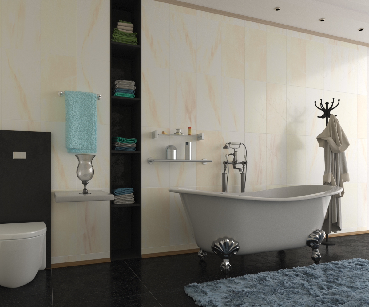 Bathroom Interior Composition в 3d max corona render зображення