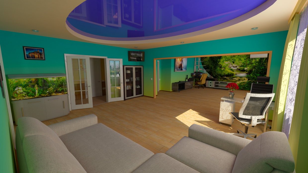 My appartement in 3d max vray 3.0 image