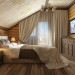 Yatak odası dağ evi tarzı! in 3d max vray 3.0 resim