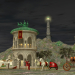 Римский остров в Cinema 4d maxwell render изображение
