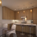 Kitchen Minimalism in 3d max vray image
