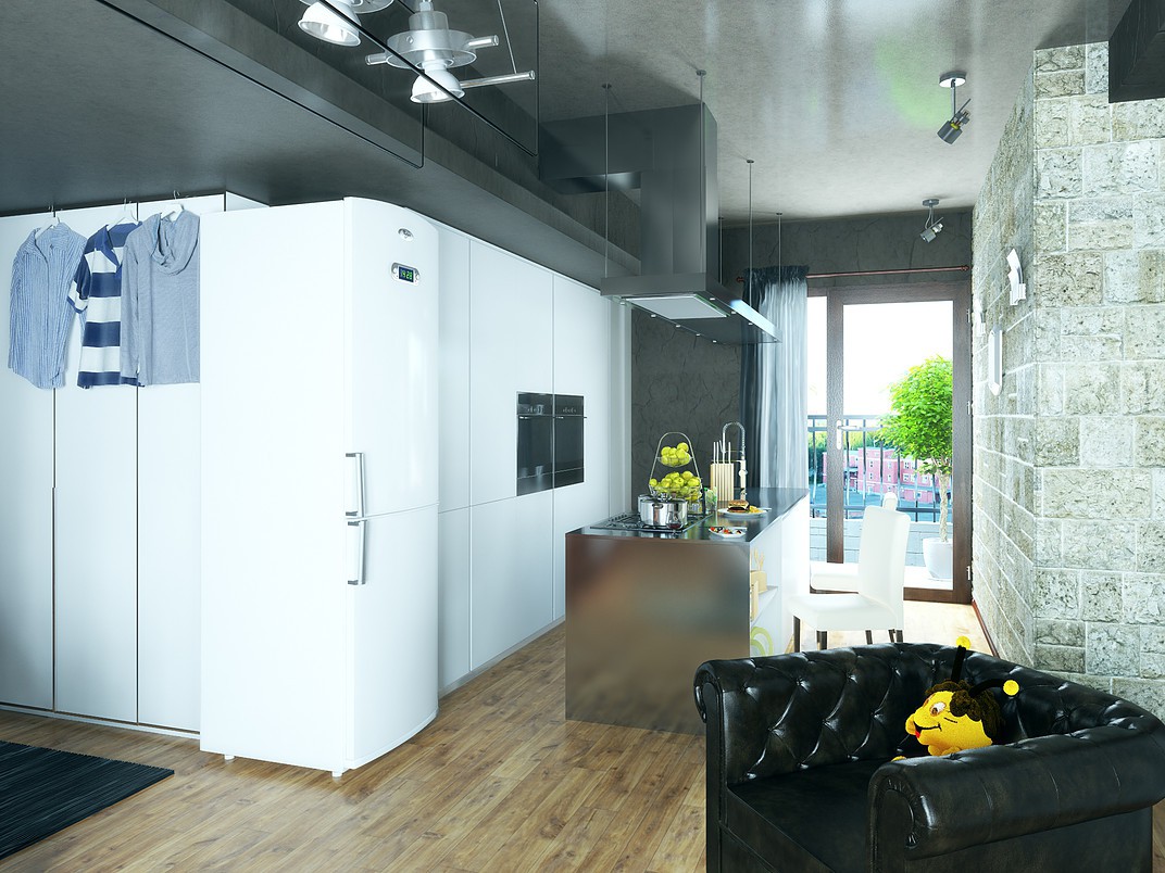 imagen de Acogedor apartamento en el centro. en 3d max vray 3.0