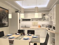 Küche in ein Studio-apartment
