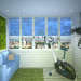 Тематичний інтер'єр 3-кімнатної квартири "Острів" в 3d max vray зображення