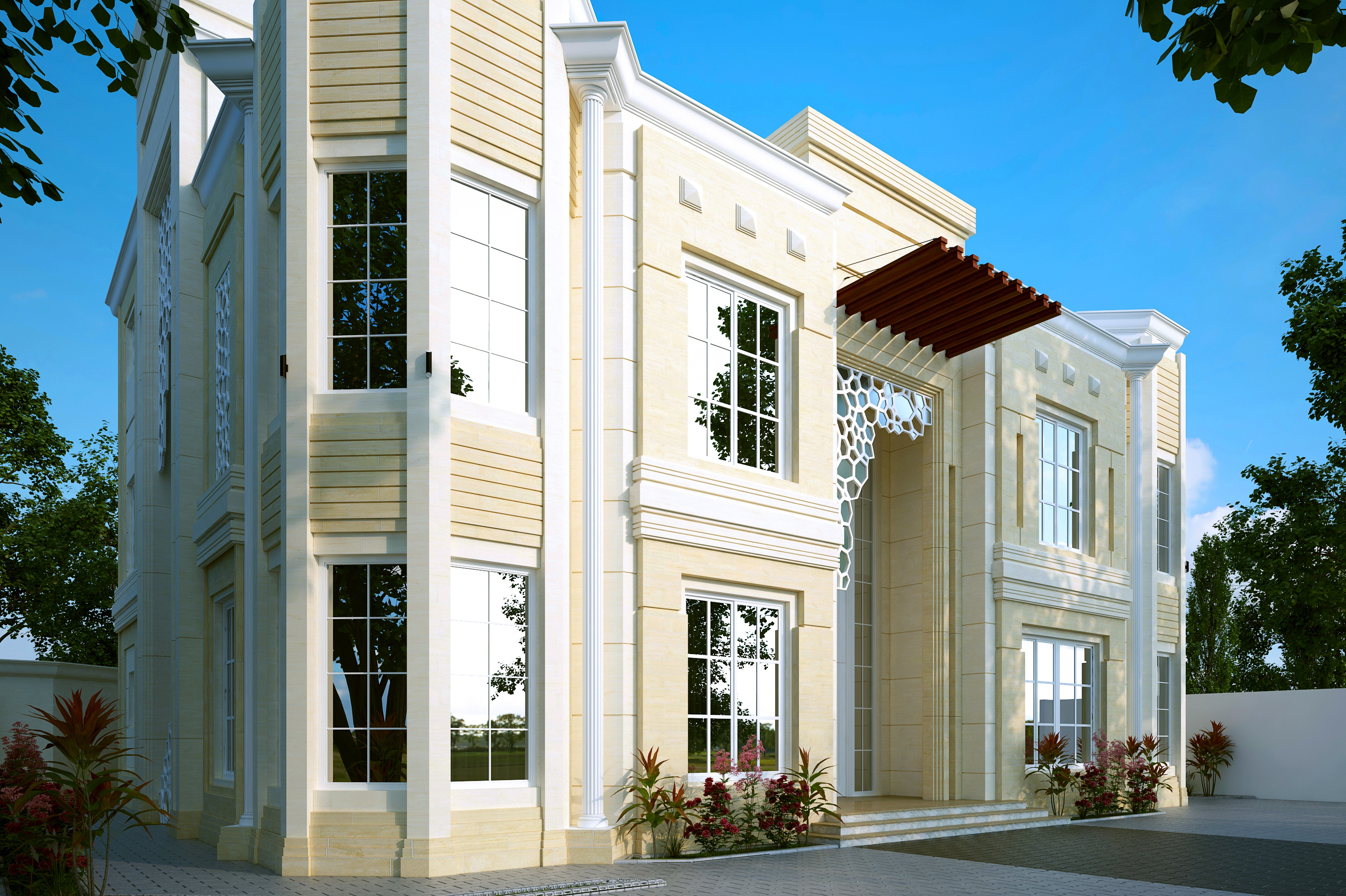 Dış Özel Villa Tasarımı in 3d max vray 3.0 resim
