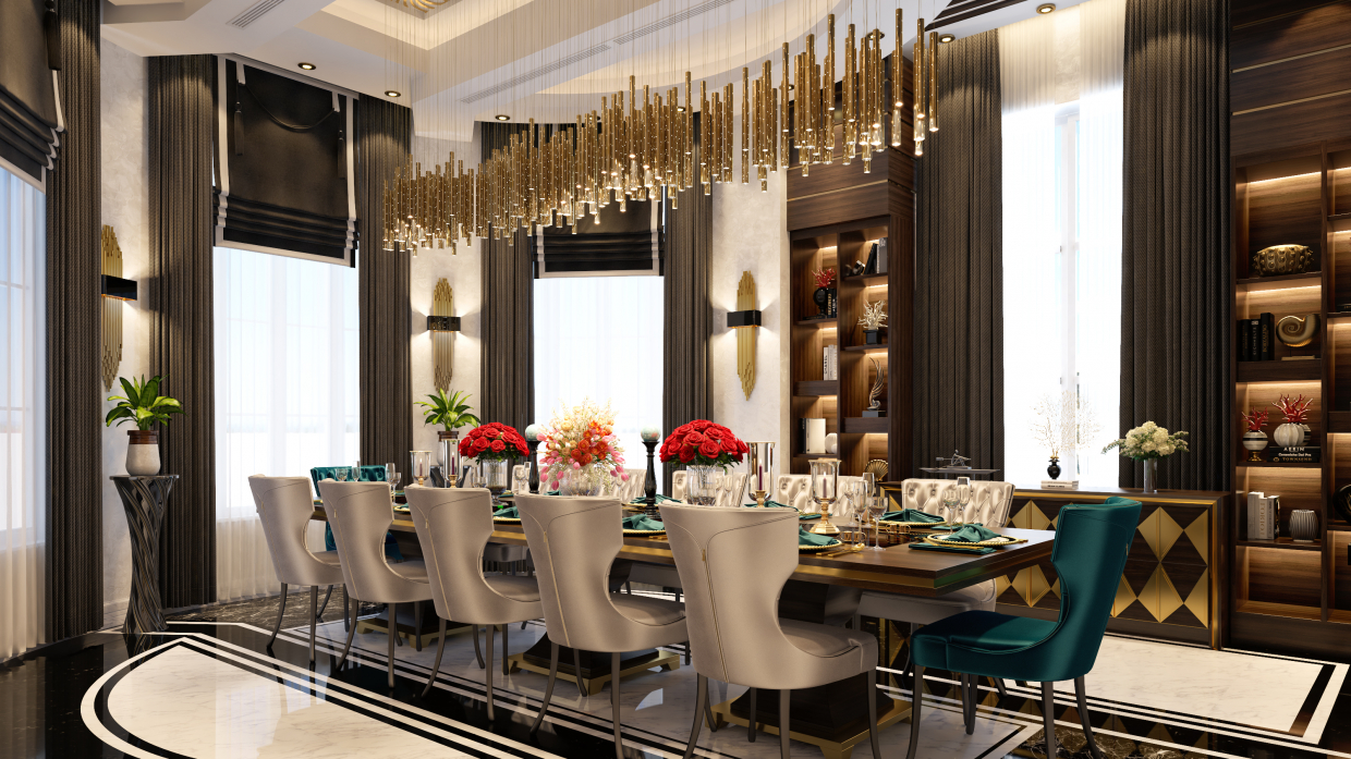 Dining in 3d max vray 3.0 image