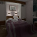 вітальня-спальня в 3d max vray зображення