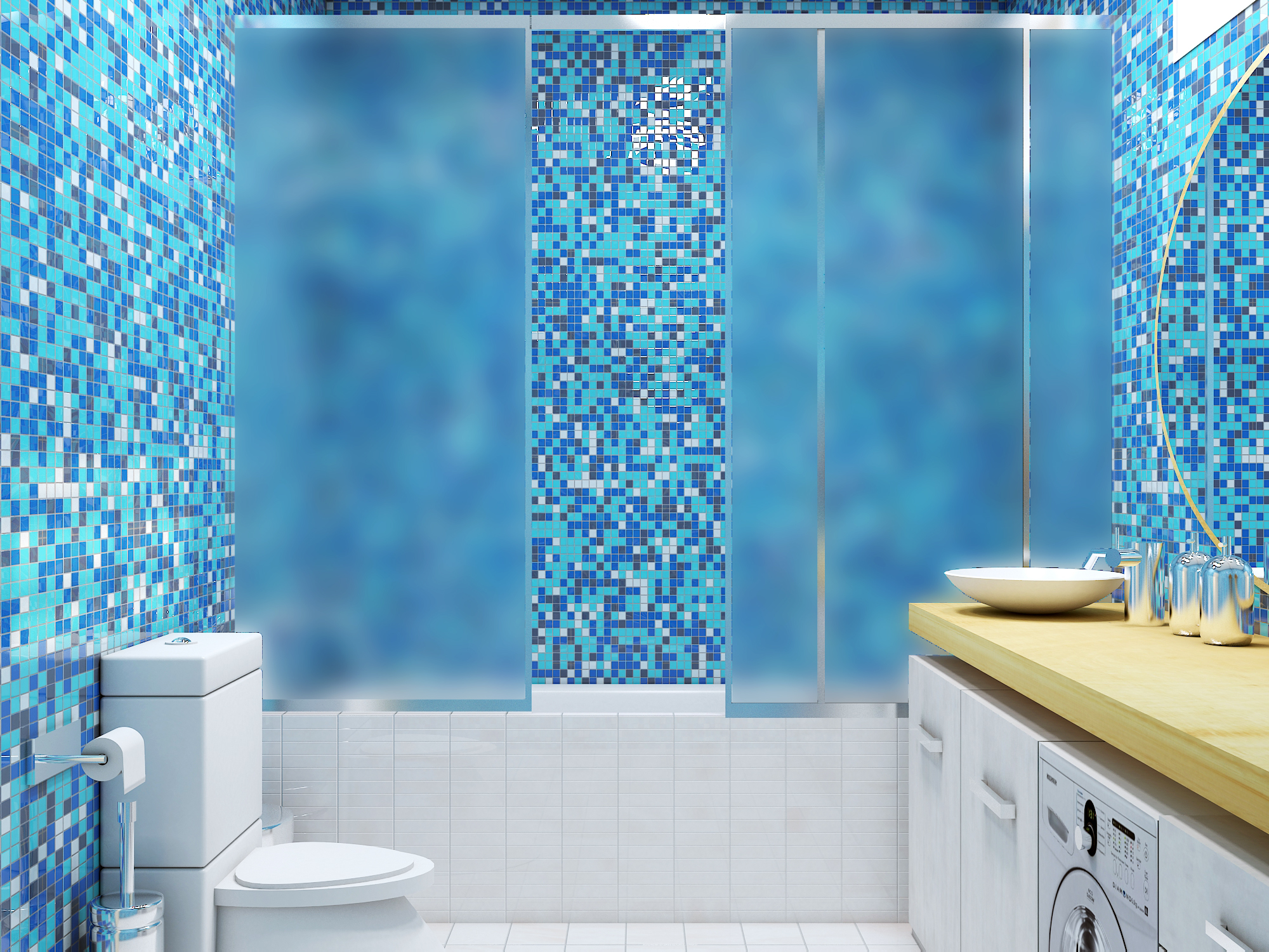 bathroom in 3d max vray 3.0 image