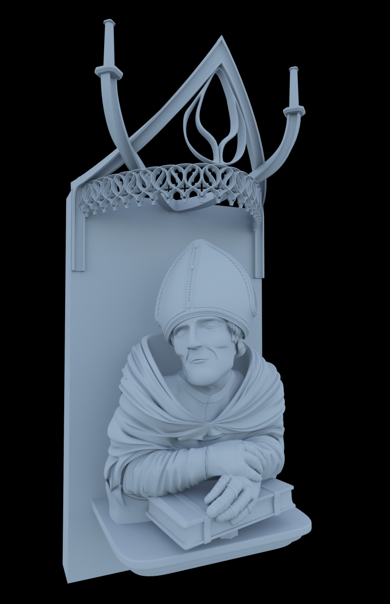 Священник в 3d max corona render изображение