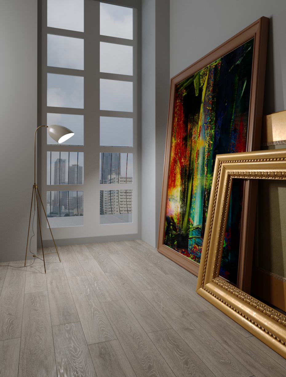 Pictures by the window in 3d max corona render image