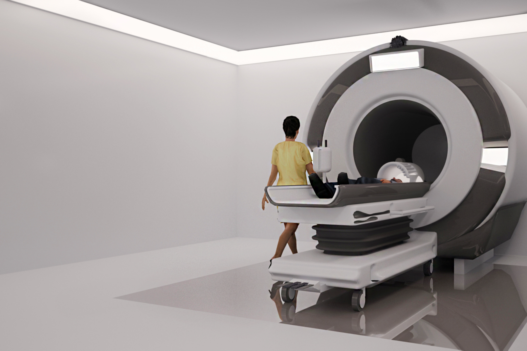 MRI makinesi in 3d max vray 3.0 resim