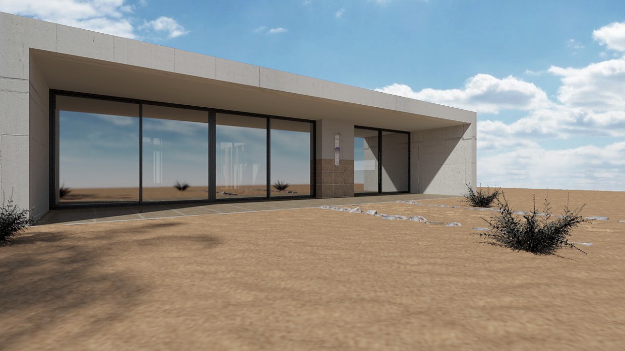 exterior in 3d max mental ray image