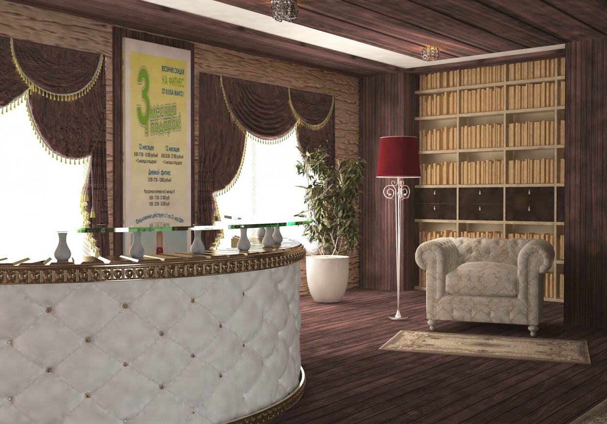 Hall, reception in 3d max vray 3.0 image