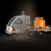 मंगल ग्रह के लिए वाहन Cinema 4d maxwell render में प्रस्तुत छवि