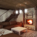Holiday chalet-style glamor in 3d max vray image