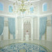 Projeto de uma sala de um palácio onde as pessoas se casam em 3d max vray imagem