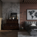Reference visualization, loft. in 3d max corona render image