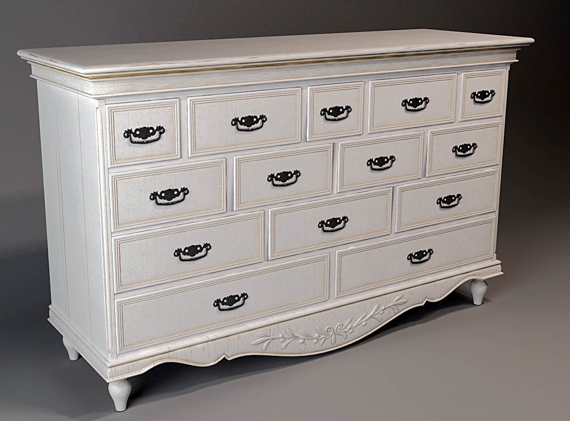 Chest Of Drawers in 3d max vray image