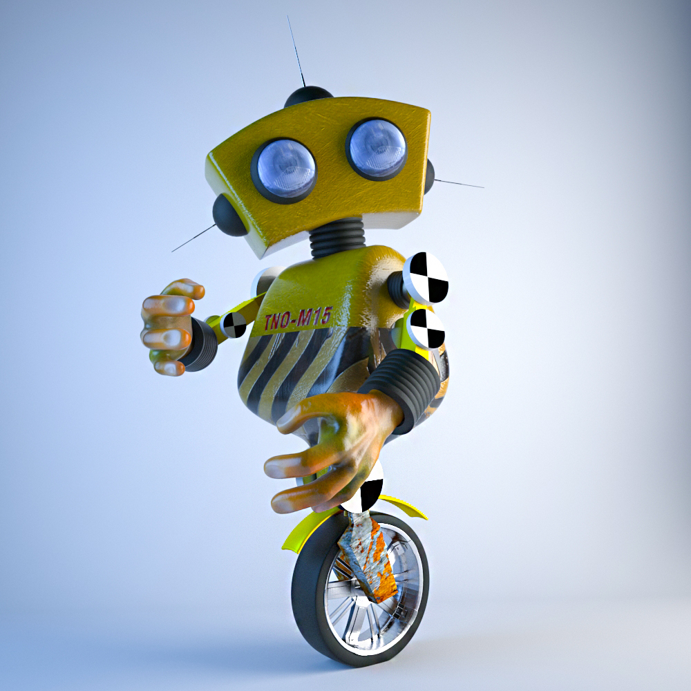 Robot in 3d max vray 3.0 image