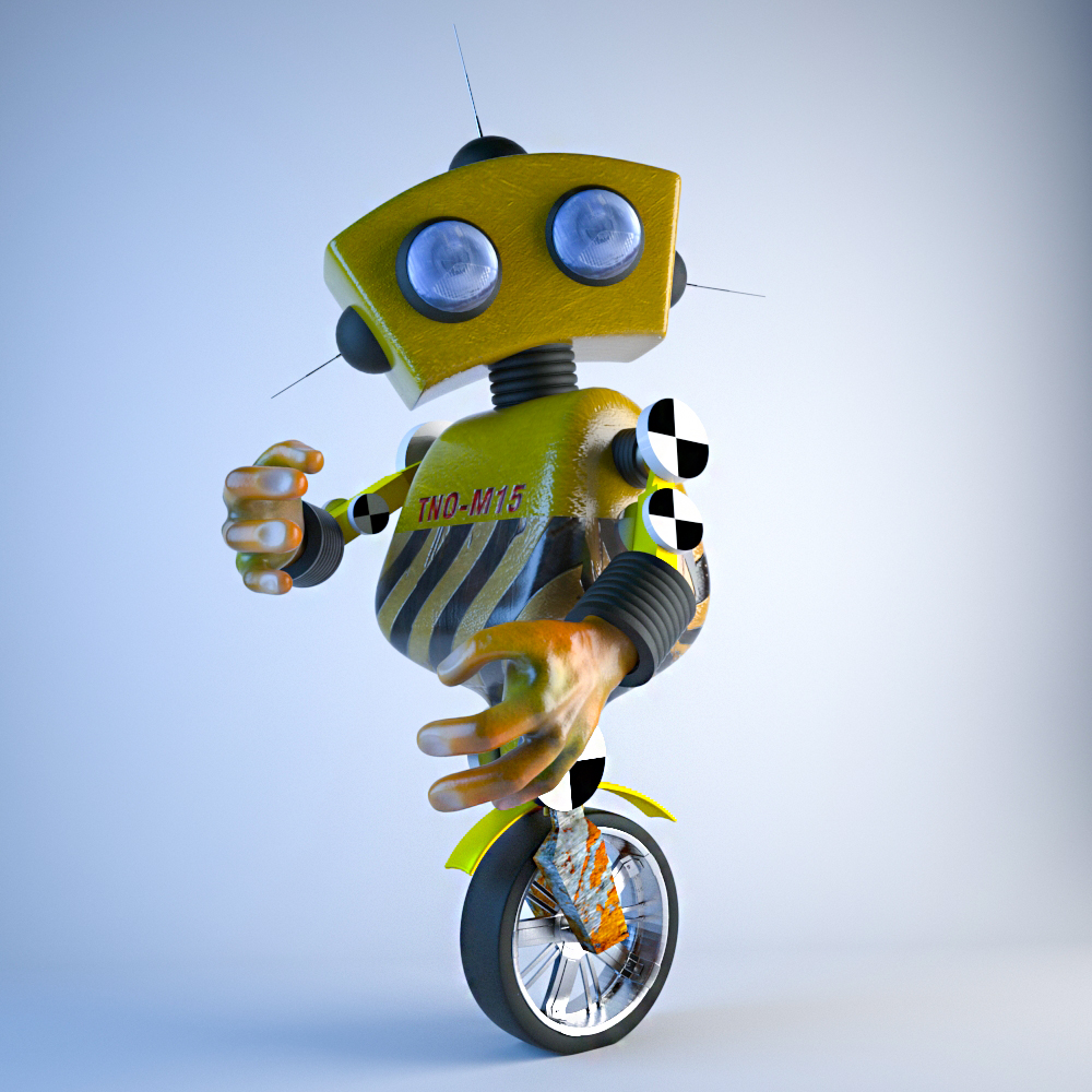 robot in 3d max vray 3.0 resim