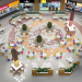 Foodcourt im Einkaufszentrum "Kollaz" in 3d max corona render Bild