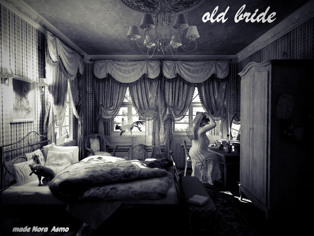 "old bride" in Cinema 4d vray image