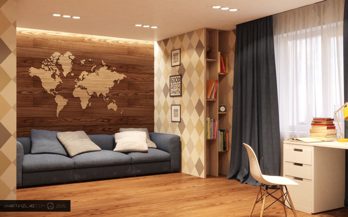 Детская комната (дизайн и визуализация) в 3d max vray 3.0 изображение