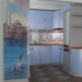 Кухня в часном доме в 3d max corona render изображение