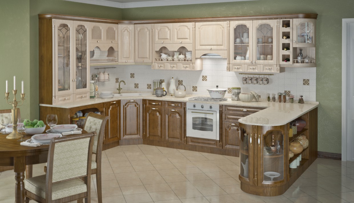 kitchen Babylon in 3d max vray image