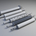 3d model Metal rolling pins for dough - preview