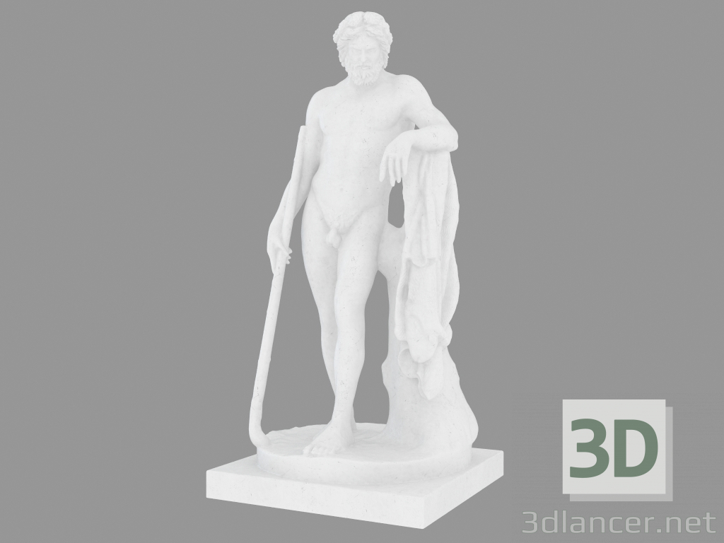 modello 3D Scultura in marmo Aristee God of Gardens - anteprima