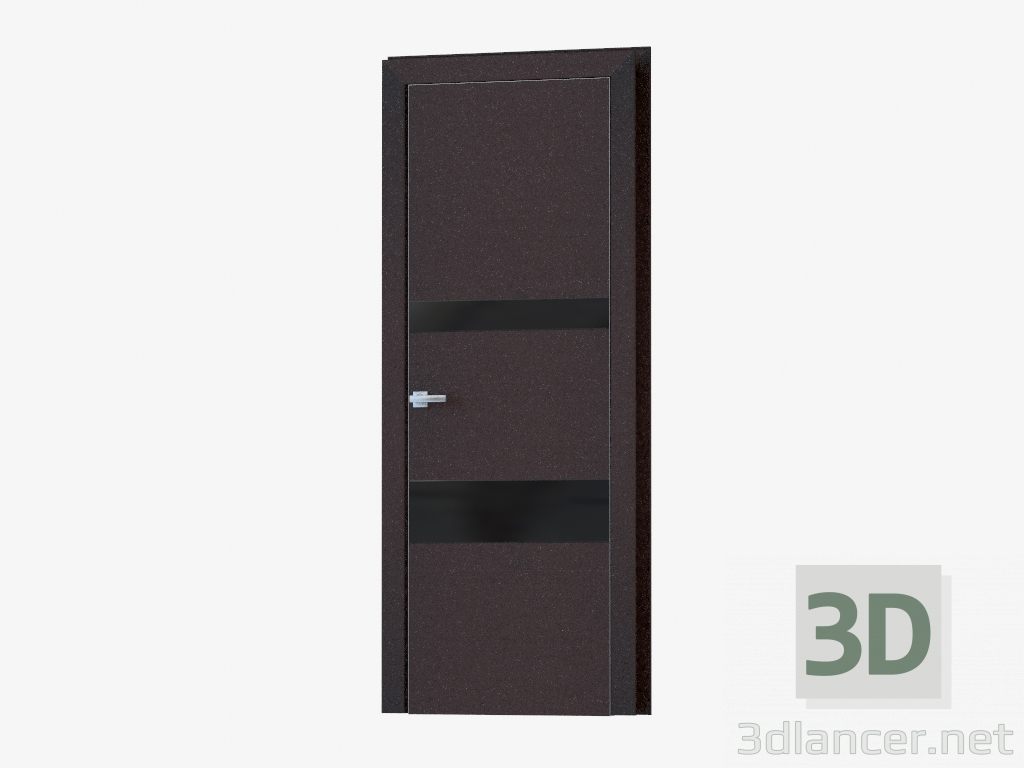 3d model Puerta de interroom (06.31 negro) - vista previa