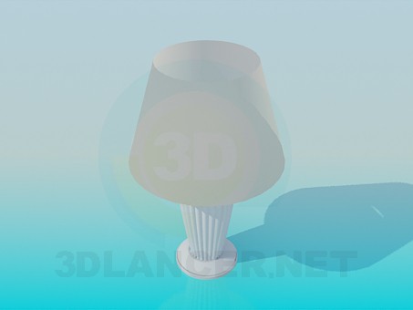 modèle 3D Lampadaire table - preview