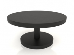कॉफी टेबल जेटी 022 (डी = 800x400, लकड़ी का काला)