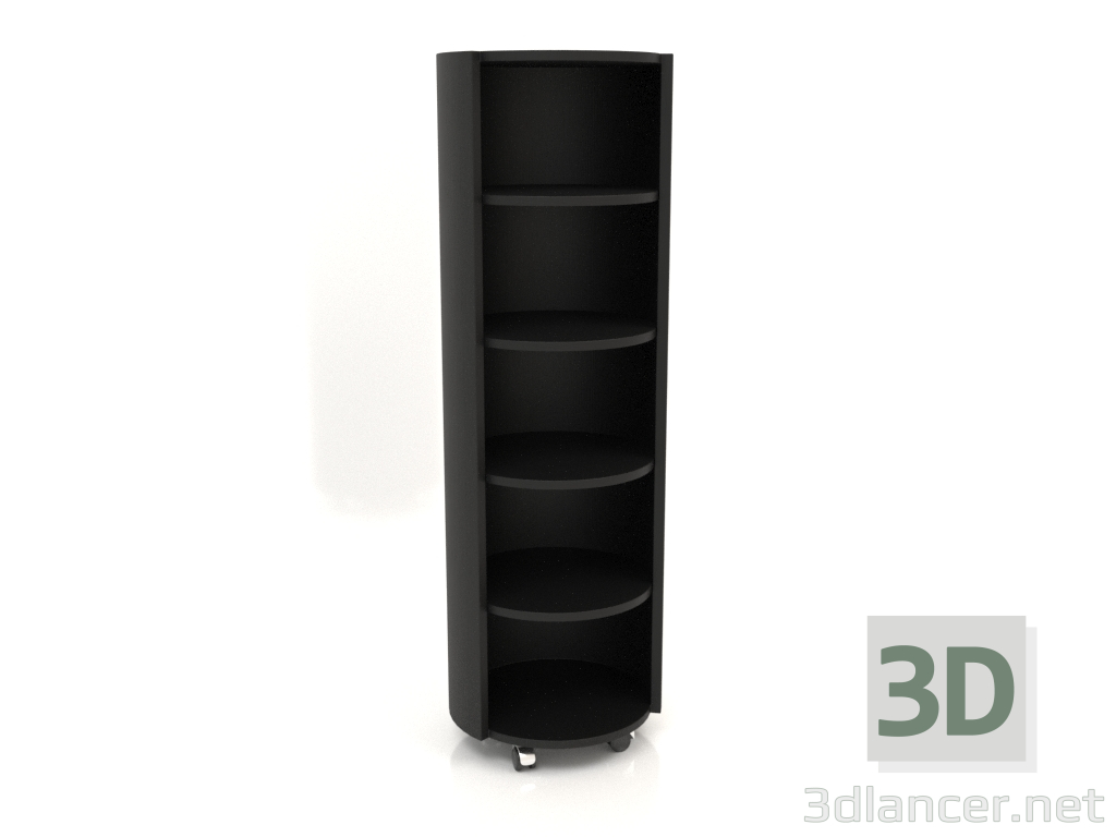 modèle 3D Rack sur roulettes TM 09 (D=503x1560, bois noir) - preview