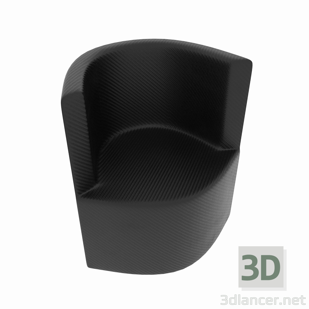 3d Пластиковий стілець модель купити - зображення