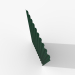 Chapa perfilada verde 3D modelo Compro - render