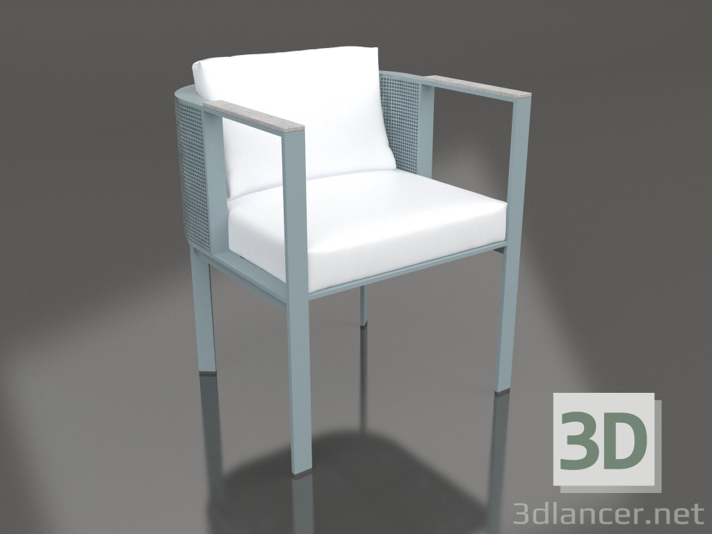 3d модель Кресло обеденное (Blue grey) – превью