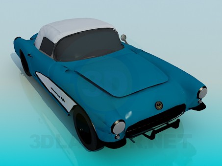 modello 3D Corvette 1957 - anteprima