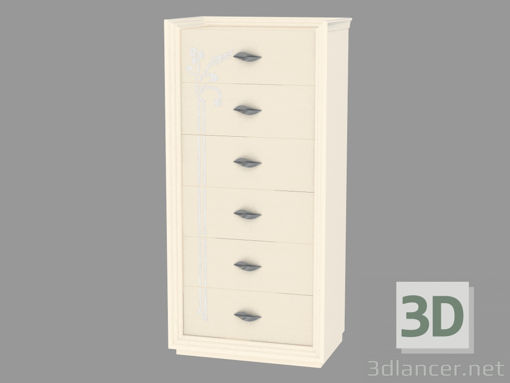 3d model Chest of drawers STTODZF - preview