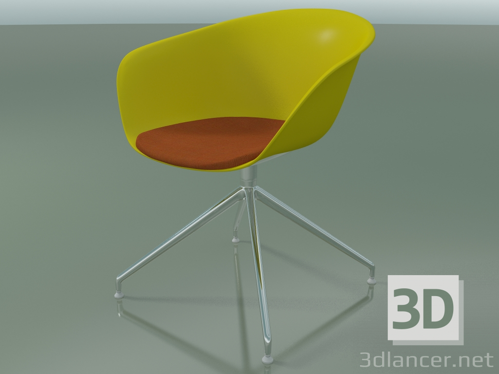 modello 3D Sedia 4226 (su cavalcavia, girevole, con cuscino sul sedile, PP0002) - anteprima