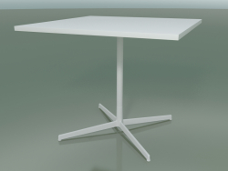 Square table 5511, 5531 (H 74 - 89x89 cm, White, V12)