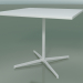 3D Modell Quadratischer Tisch 5511, 5531 (H 74 - 89 x 89 cm, Weiß, V12) - Vorschau